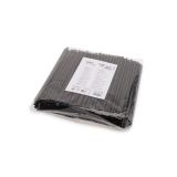 Slámka (bio-kompozit) černá `JUMBO` Ø8mm x 23cm [200 ks]