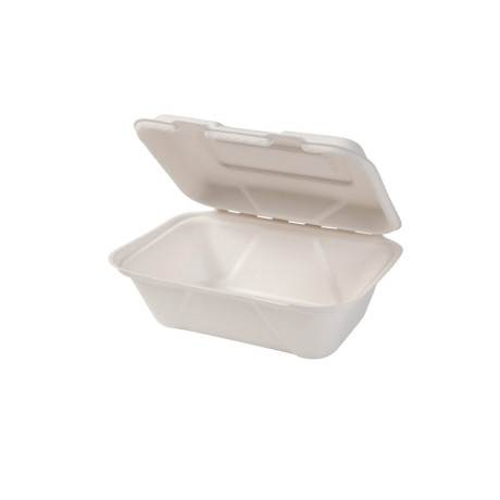 Gastro box z cukrovej trstiny s viečkom 600 ml