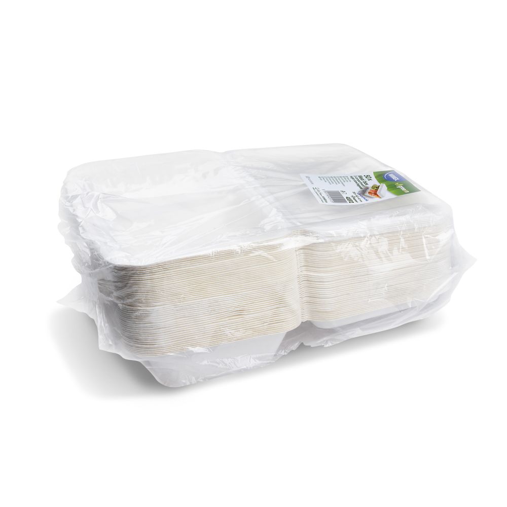 Menu box (cukrová třtina) 2dílný 250 x 162 x 63 mm 620ml [50 ks]