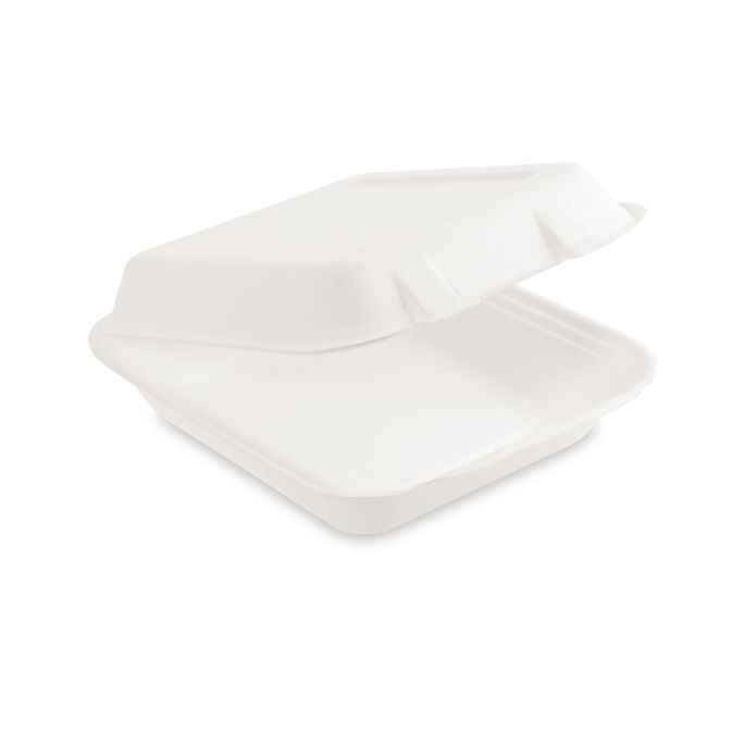 Menu box (cukrová třtina) nedělený 222 x 200 x 67 mm 1100ml [50 ks]