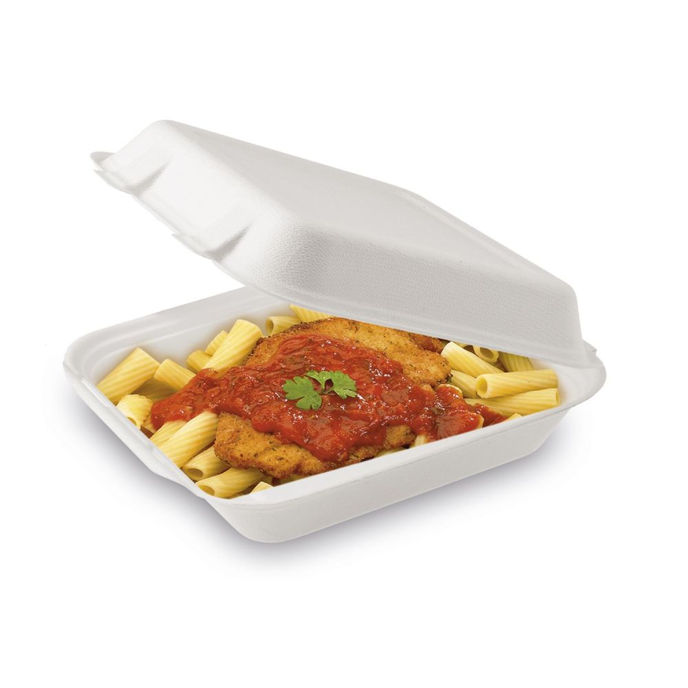 Menu box (cukrová třtina) nedělený 222 x 200 x 67 mm 1100ml [50 ks]