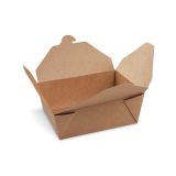Food box (PAP/PE) nepromastitelný kraft `S` 110 x 89 x 64 mm 700ml [50 ks]