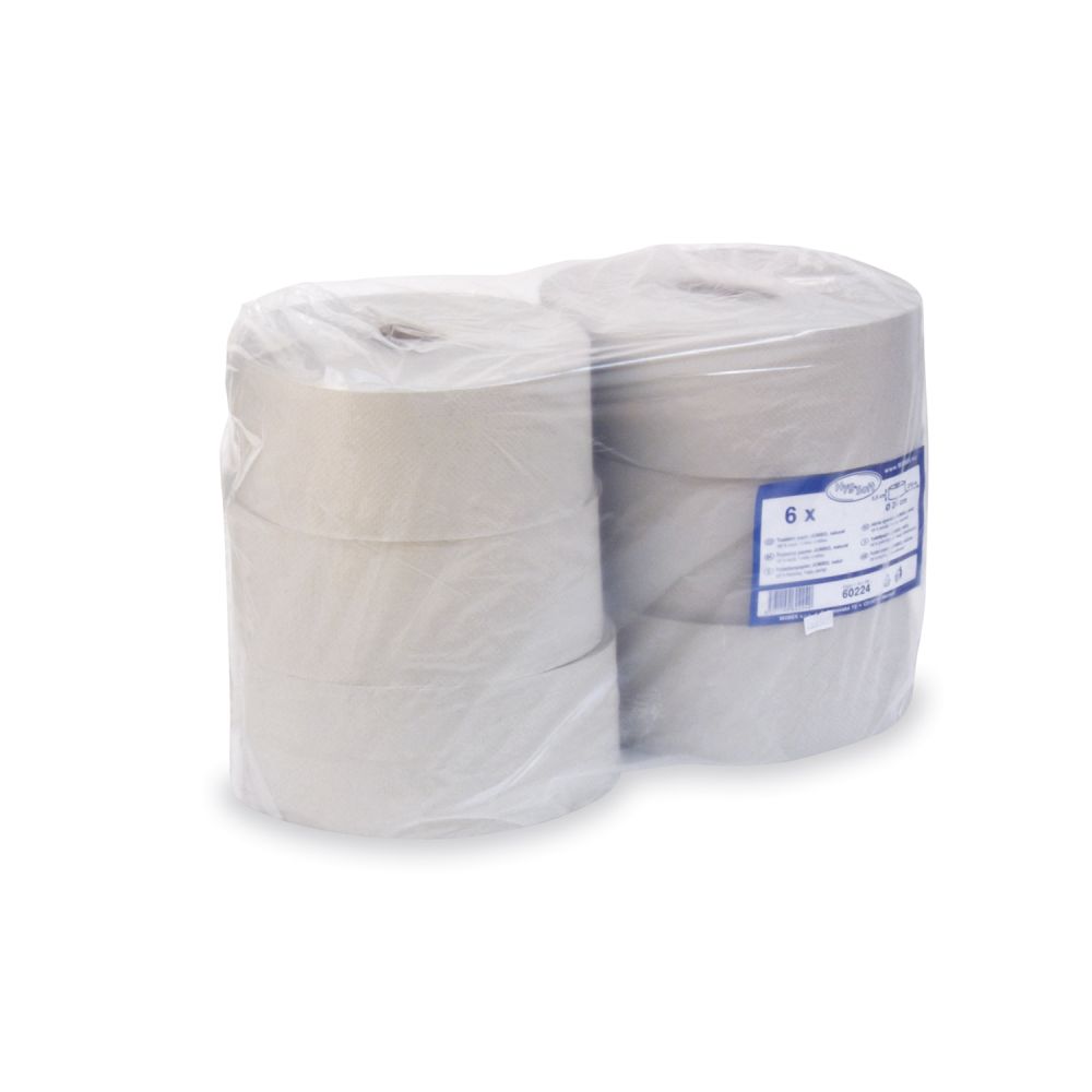 Toaletní papír Jumbo 240 1vrstvý recykl ECO, návin 200m, 6ks