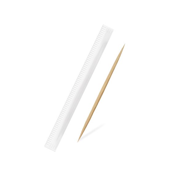 Párátko (dřevěné FSC 100%) Ø2 x 65 mm jednotlivě balené v papíru [1000 ks]