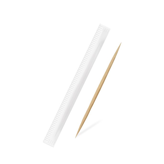 Párátko (dřevěné FSC 100%) Ø2 x 65 mm jednotlivě balené v papíru [1000 ks]