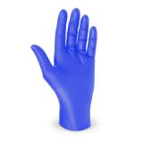 Nitrilové rukavice bez pudru modré `S` [100 ks]