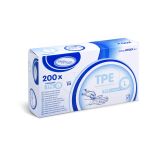 Jednorázové rukavice TPE transparentní `L` [200 ks]