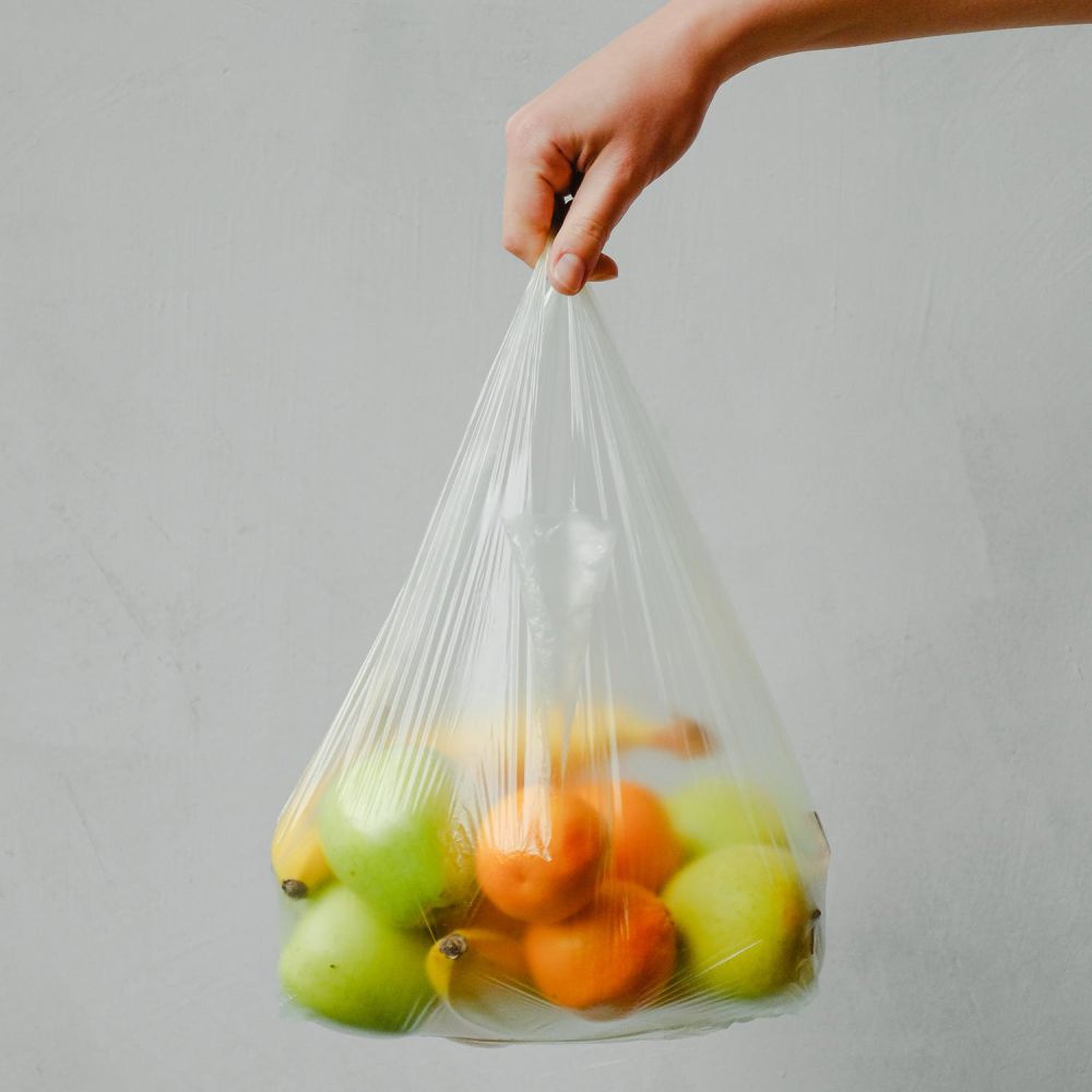 Taška (HDPE) bílá 30+18 x 55 cm `10kg` [100 ks]