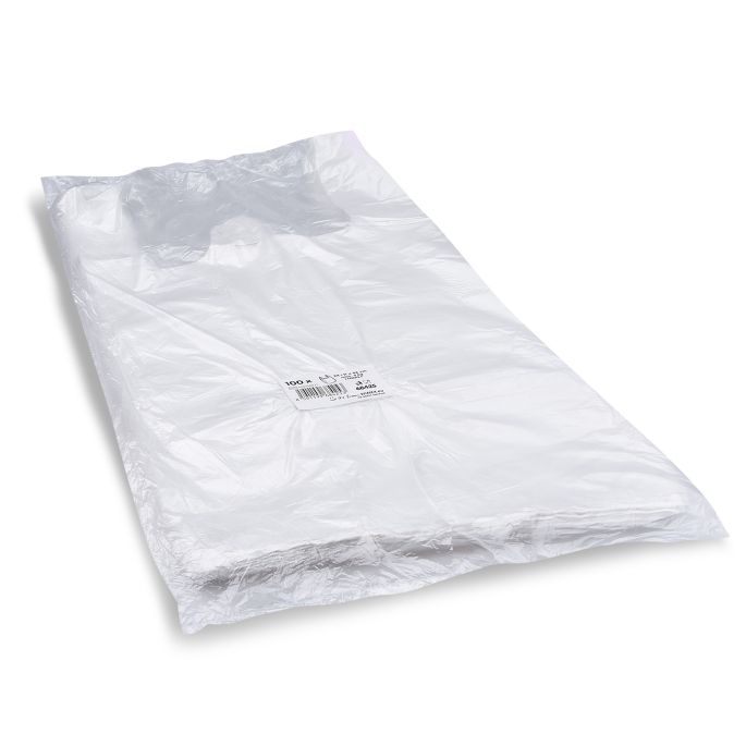 Taška (HDPE) extra-silná bílá 24+11 x 46 cm `6kg` [100 ks]