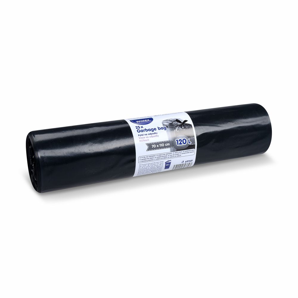 Pytel na odpadky (LDPE) černý 70 x 110 cm 120L [25 ks] typ 60