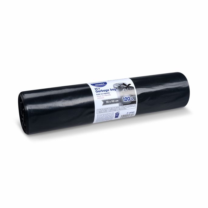 Pytel na odpadky (LDPE) černý 70 x 110 cm 120L [25 ks] typ 60