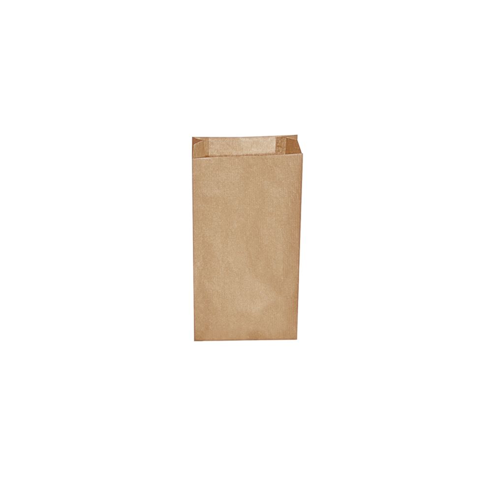 Papírový sáček s bočním skladem hnědý 10+5 x 22 cm `0,5kg` [500 ks]