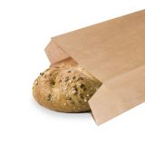 Papírový sáček s bočním skladem hnědý 10+5 x 22 cm `0,5kg` [500 ks]
