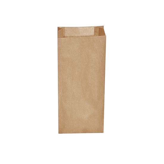 Papírový sáček s bočním skladem hnědý 14+7 x 32 cm `2kg` [500 ks]
