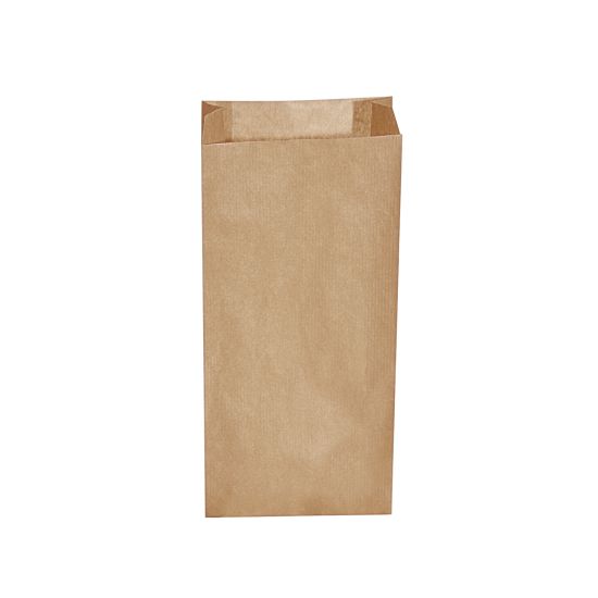 Papírový sáček s bočním skladem hnědý 15+7 x 35 cm `2,5kg` [500 ks]