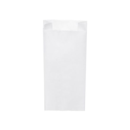 Papírový sáček s bočním skladem bílý 15+7 x 35 cm `2,5kg` [1000 ks]