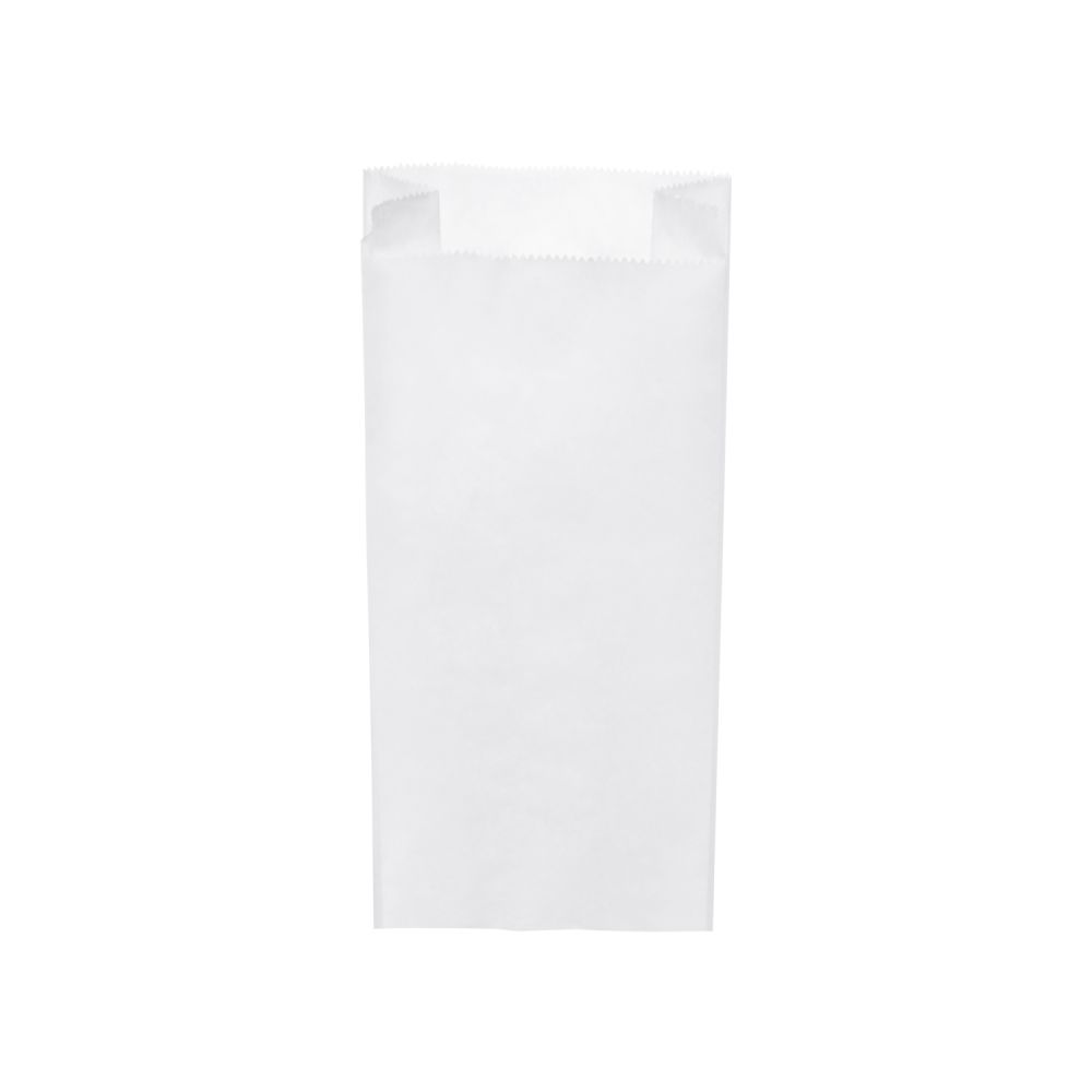 Papírový sáček s bočním skladem bílý 15+7 x 35 cm `2,5kg` [1000 ks]
