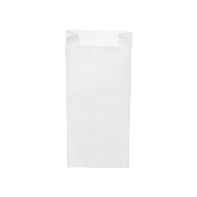 Papírový sáček s bočním skladem bílý 15+7 x 35 cm `2,5kg` [1000 ks]