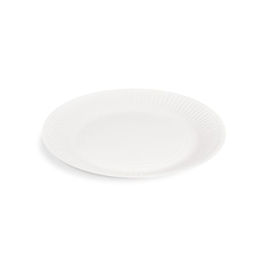 Papírový talíř bílý Ø18cm [100 ks]