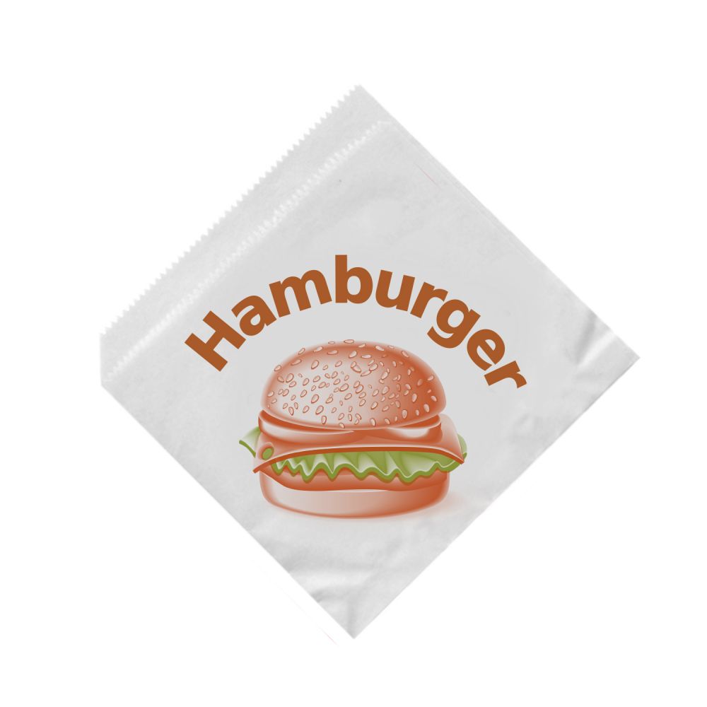 Papírový sáček Hamburger 16 x 16 cm [500 ks]