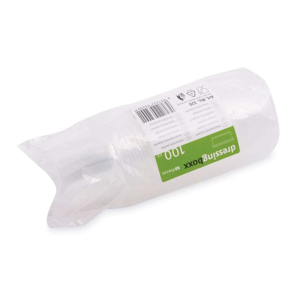 Dresinková miska (PP) Dressingboxx průhledná Ø70mm 100ml [50 ks]