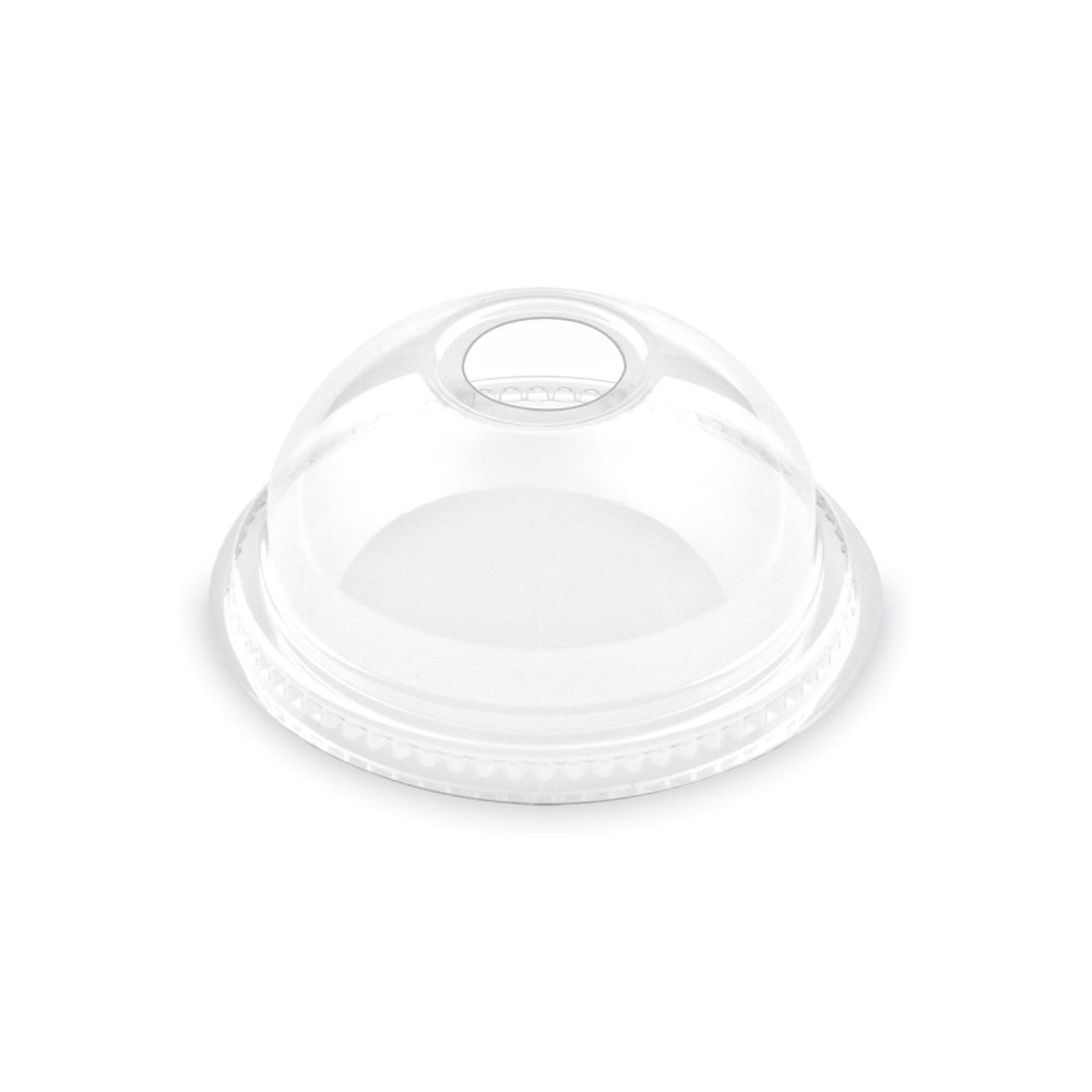 Víčko vypouklé (rPET) s otvorem pro kelímek Ø78mm [50 ks]
