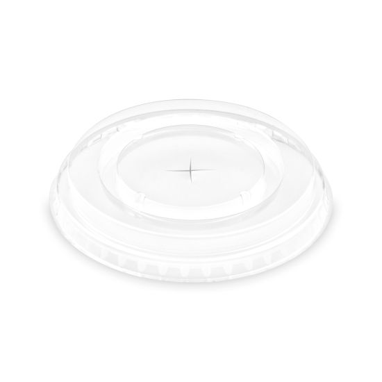 Víčko (rPET) s křížovým otvorem pro kelimek Ø95mm [50 ks]
