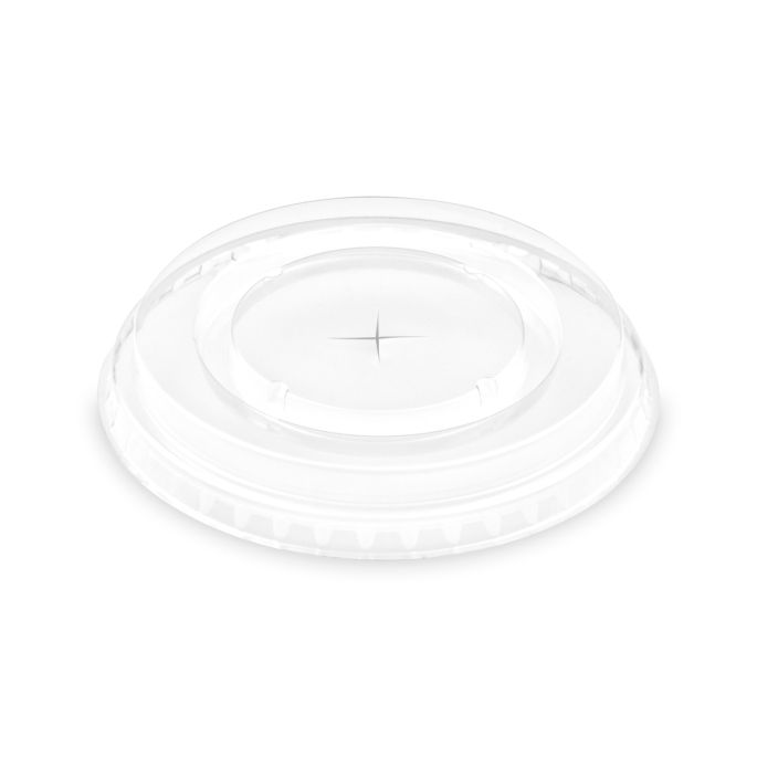 Víčko (rPET) s křížovým otvorem pro kelimek Ø95mm [50 ks]