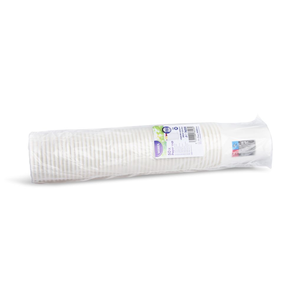 Papírový kelímek (FSC Mix/PE) bílý Ø80mm 280ml `0,2L/8oz/M` [50 ks]
