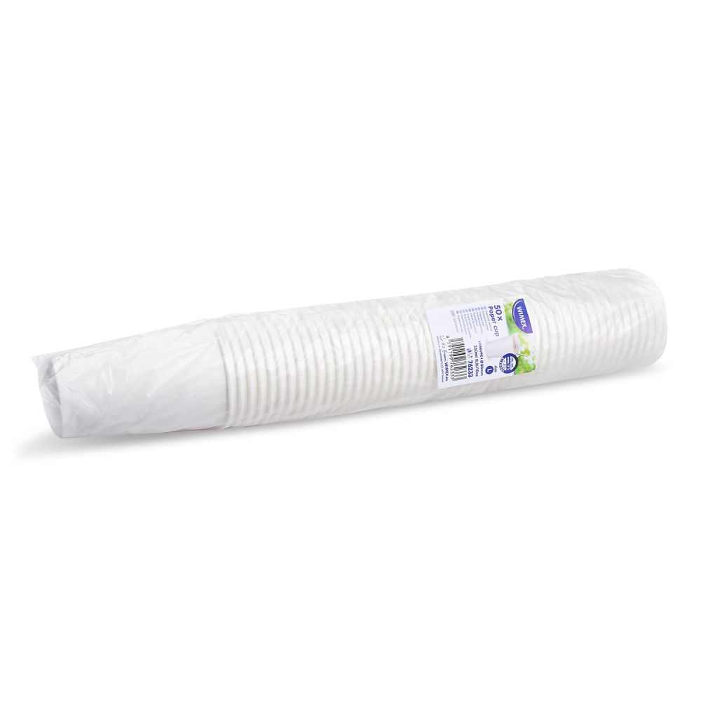 Papírový kelímek (FSC Mix/PE) bílý Ø80mm 330ml `0,3L/10oz/ML` [50 ks]