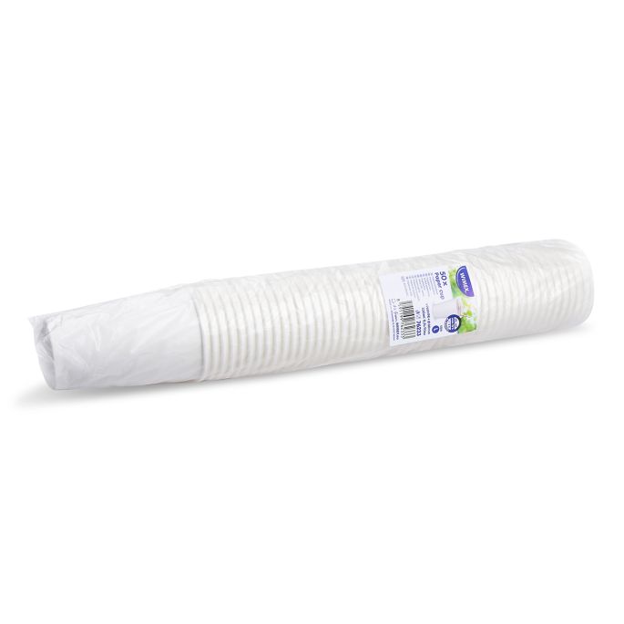Papírový kelímek (FSC Mix/PE) bílý Ø80mm 330ml `0,3L/10oz/ML` [50 ks]
