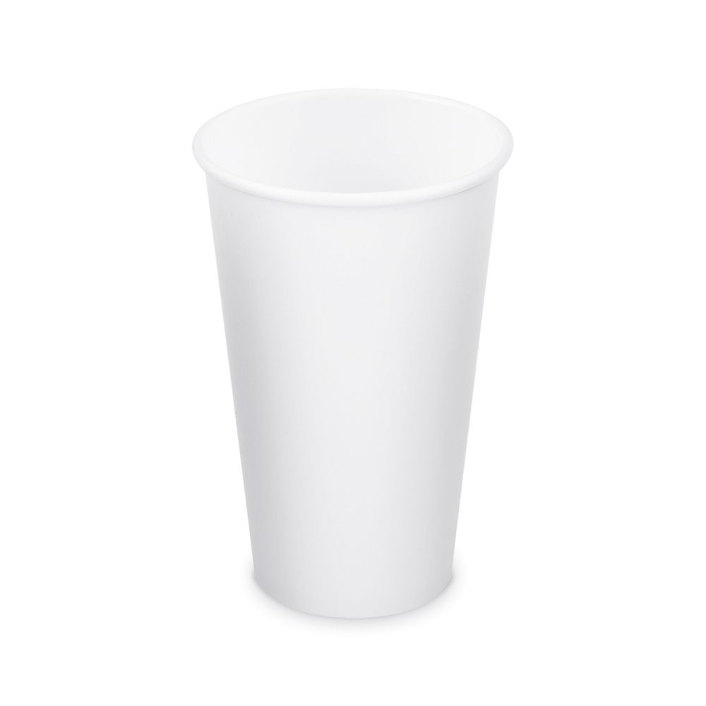 Papírový kelímek (PAP/PE) bílý Ø90mm 510ml `0,4L/16oz/XL` [50 ks]