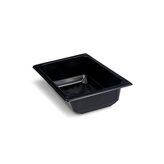 Miska (PP) hranatá černá 178 x 127 x 50 mm 600ml [100 ks]