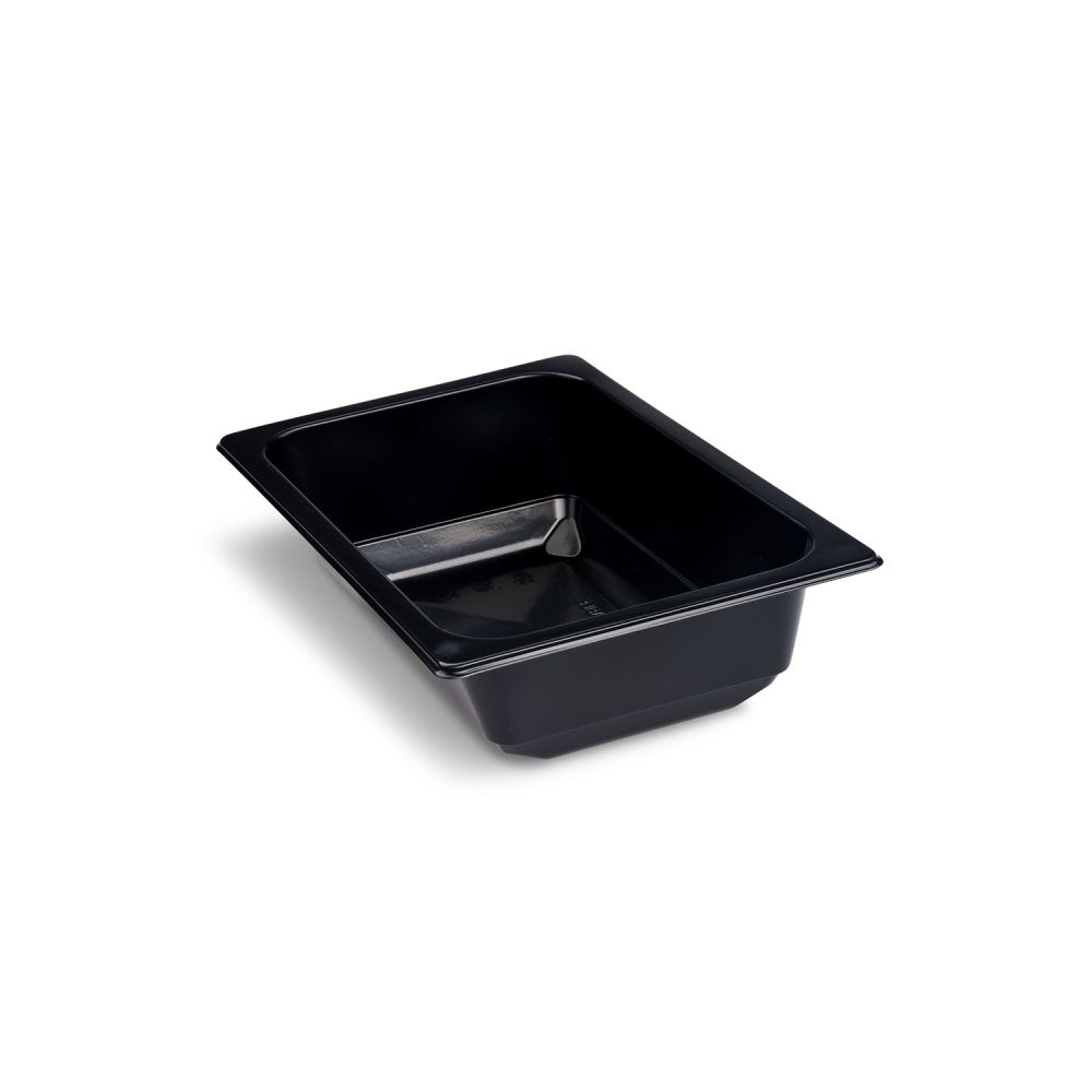 Miska (PP) hranatá černá 178 x 127 x 50 mm 600ml [100 ks]