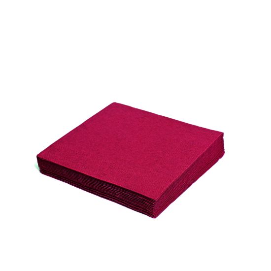 Ubrousek (PAP FSC Mix) 2vrstvý bordový 33 x 33 cm [250 ks]