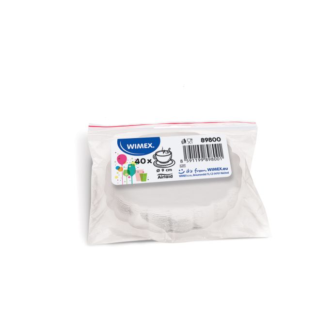 Rozetka (PAP-Airlaid) PREMIUM bílá Ø9cm [40 ks]