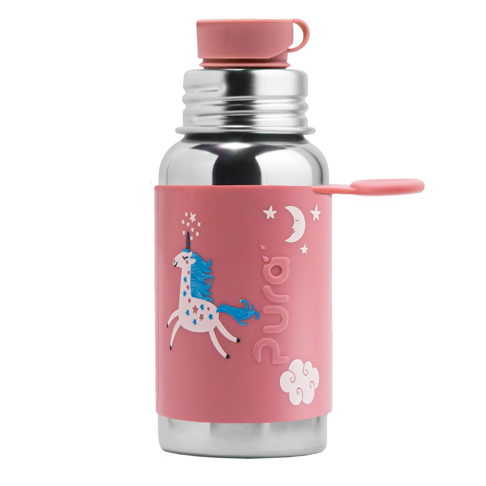Pura® nerezová fľaša so športovým uzáverom 550ml Mint