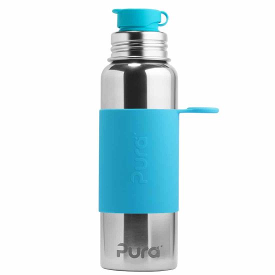Pura® nerezová fľaša so športovým uzáverom 850 ml aqua