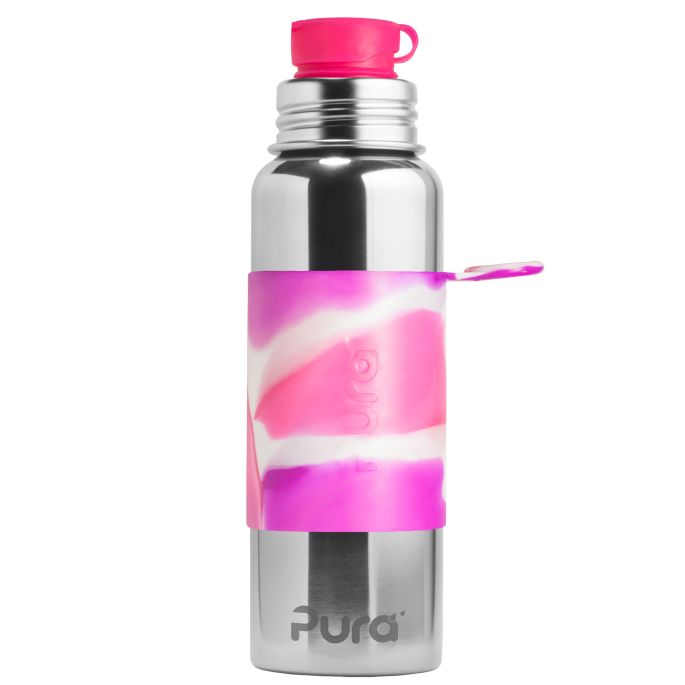 Pura® nerezová fľaša so športovým uzáverom 850 ml aqua