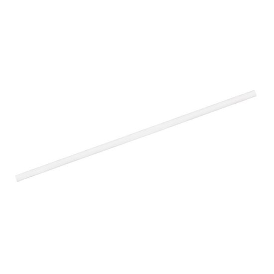 Papierové slamky na pitie 20 cm, Ø 0,5 cm, biele, jednotlivo balené, 250ks