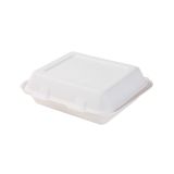 Gastro box z cukrovej trstiny 1 komorový, štvorcový tvar 22x18x7,5cm 50 ks