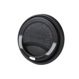 Bioplastové viečko na pohár O90 mm, čierne 300 ml 100 ks