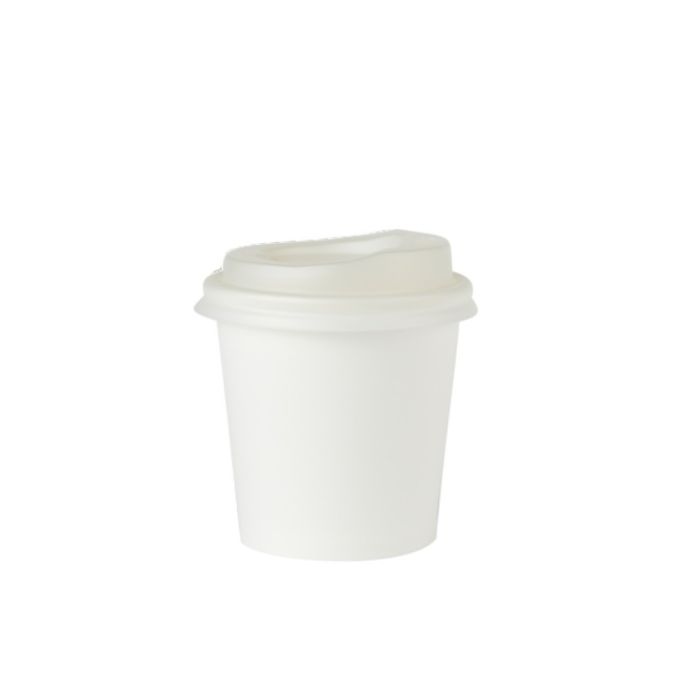 Papierový pohár na kávu biely 100 ml 50 ks
