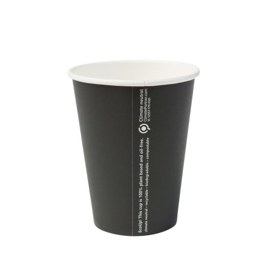 Papierový pohár na kávu 300 ml čierny 50 ks