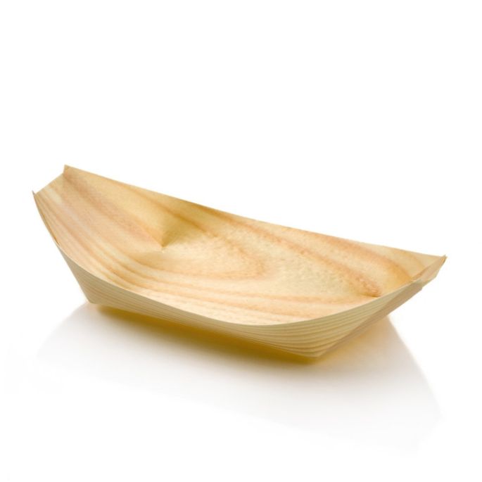 Eko drevená miska z drevenej dýhy 17cm 100 ks