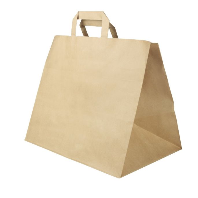 Papierová taška hnedá XXL 32x21x33cm 250 ks