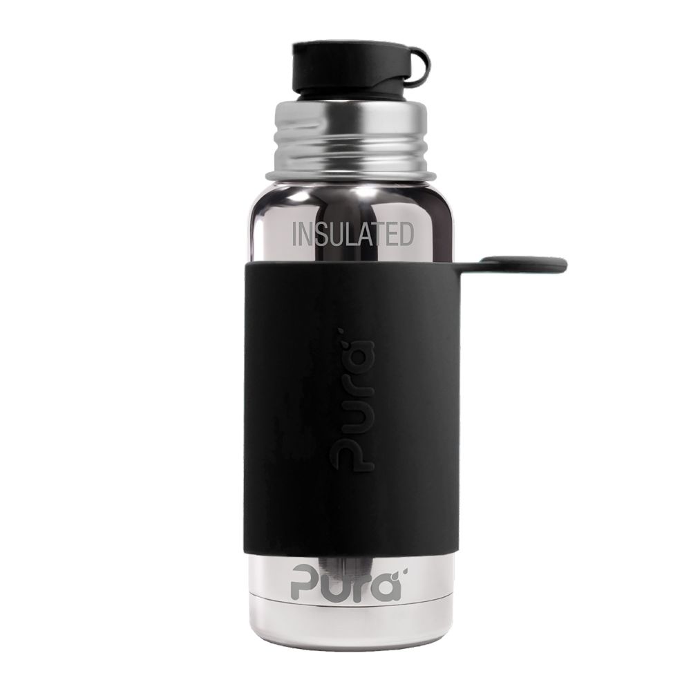 Pura® TERMO fľaša so športovým uzáverom 475ml Black
