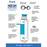 Pura® TERMO fľaša so športovým uzáverom 650ml čierna