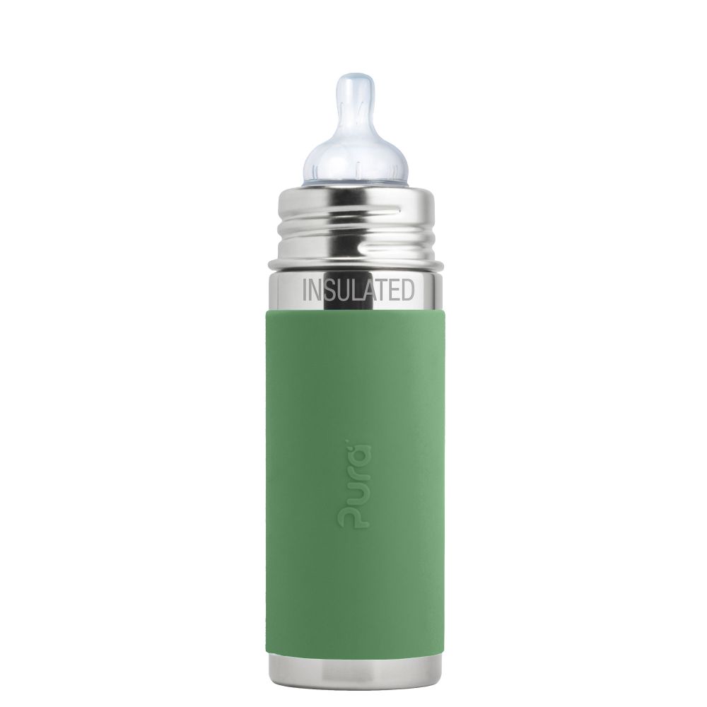 Pura dojčenska TERMO fľaša 260 ml - zelená