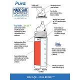 Pura® TERMO fľaša s náustkom 260ml Rose